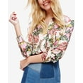 thumbnail image 2 of Free People Womens Under The Palms Button Down Blouse Ivory S, 2 of 2