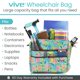 thumbnail image 2 of Bolsa para silla de ruedas Vive, resistente al agua, lavable a máquina, 2 of 9