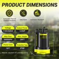 thumbnail image 2 of Bomba de sumidero PHLEX PRO 1/2HP sumergible 10060 L/h Verde, 2 of 8