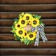 thumbnail image 4 of Corona de flores de madera con forma de girasol y lazo para primavera y verano, para colgar en la puerta, para puerta de entrada, patio, decoración del hogar., 4 of 6