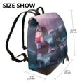 thumbnail image 2 of Easygdp lighthouse Waves Torrential Rain Mochila de Cuero para Mujeres, Bolso de Hombro, Bolsos de Mano de Moda para Trabajo y Viajes, 2 of 4