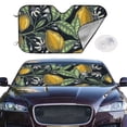 thumbnail image 2 of Uemuo Citrus Fruits Elegant Lemons Pattern Accordion Car Windshield Sun Shade, Foldable Reflective Sun Visor for Car, Reflector Windshield Sunshade-, 2 of 7