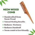 thumbnail image 3 of The Legend Pure Neem Wood Comb Long Handle, Brown, 3 of 4