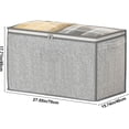 thumbnail image 3 of Space Saving Storage Tote Bag Large Zipper Storage Bag Large Capacity Clothing Storage Bag Used To Organize Bedrooms Wardrobes Clothes And Quilts To Save Space, 3 of 7