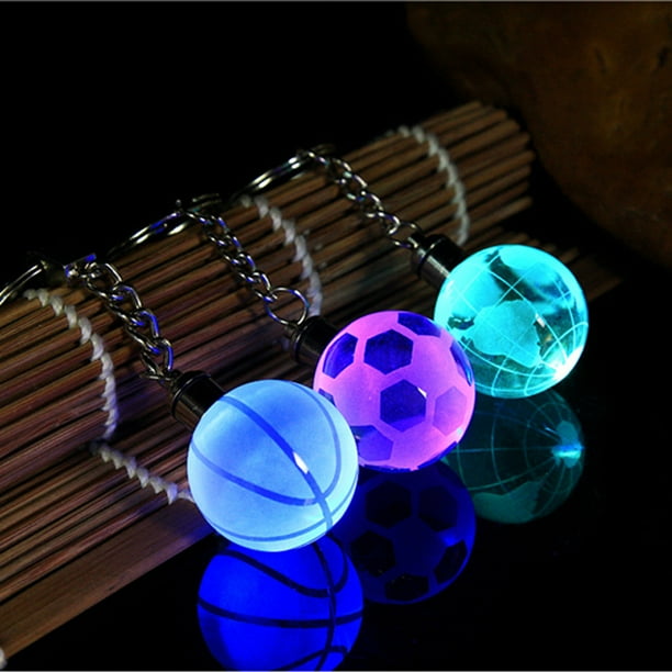 Crystal Keychain LED Glowing Ball Keychain Glowing Ball Keychain Glowing Keychain Pendant Finely Tuned Performance Walmart