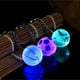 thumbnail image 4 of Llavero colgante luminoso Jadeshay con bola luminosa LED cristal acero inoxidable, 4 of 7