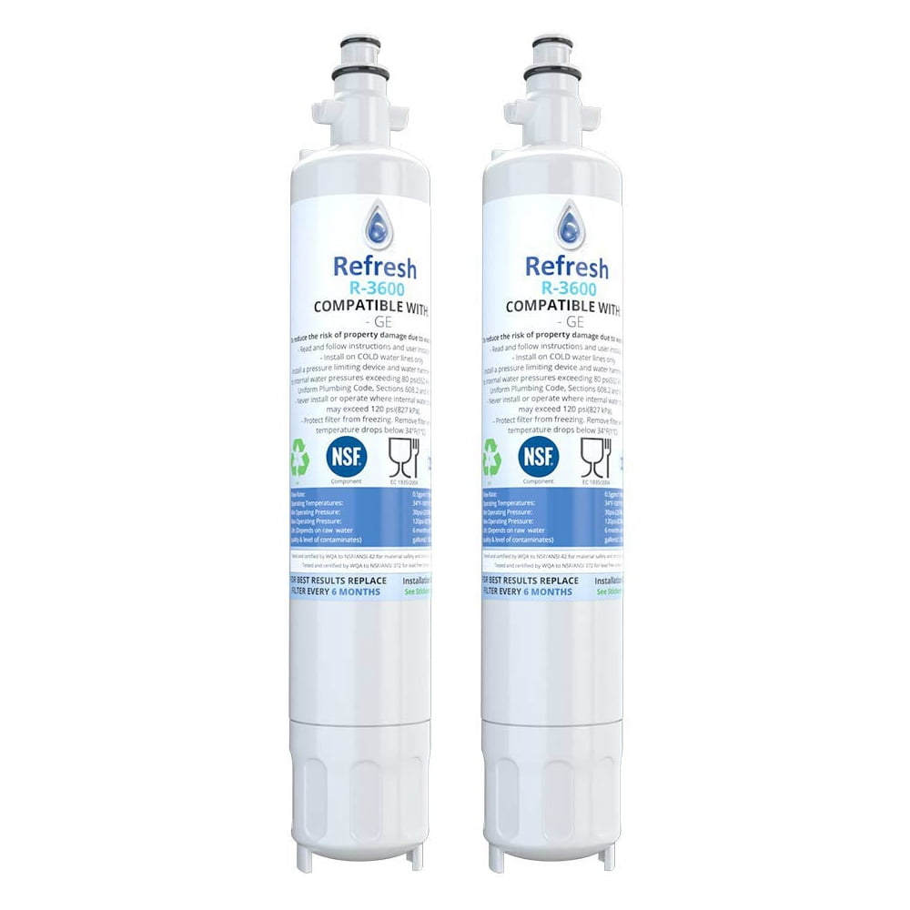 2Pack Fits GE PSB48YSXASS Refrigerators Refresh Replacement Water Filter 