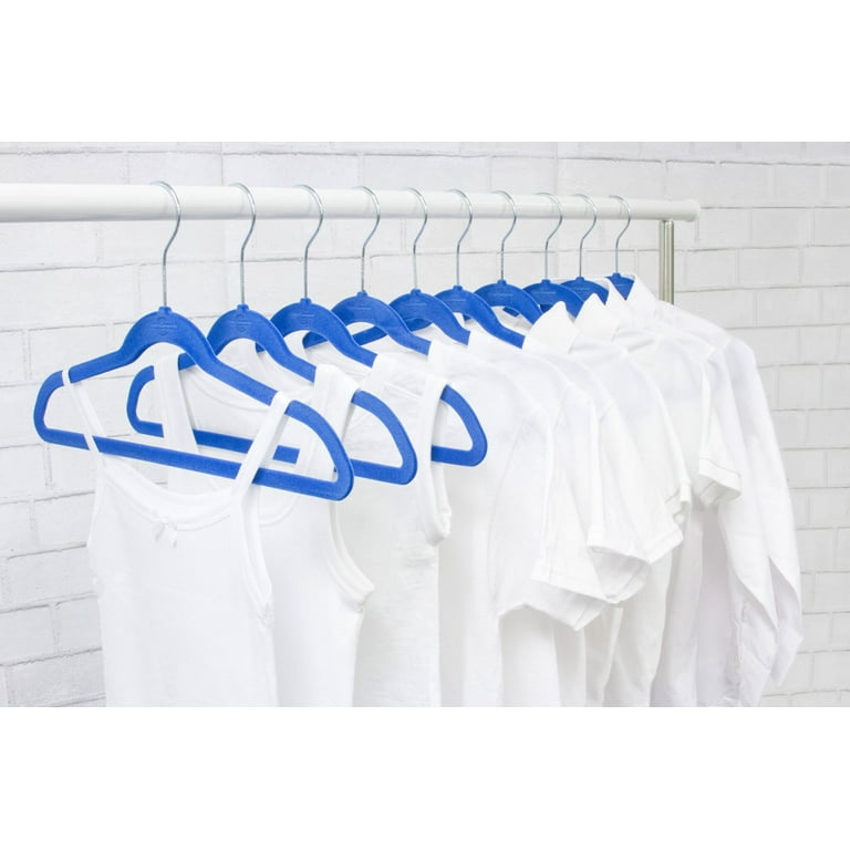 Closet Complete Velvet non slip Hangers - 50 Pack Set in Navy (As Is Item)  - Bed Bath & Beyond - 22806056