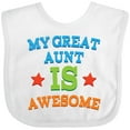 thumbnail image 3 of Inktastic My Great Aunt is Awesome Boys or Girls Baby Bib, 3 of 4
