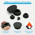 thumbnail image 3 of Uxcell Silicone Rubber Hole Plug Soft Flexible Stoppers T-Shaped Silicone Plugs with Box Black 41-42mm, 3 of 6