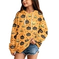 thumbnail image 5 of Grblisyd Halloween Girls Boys Casual Long Sleeve Hoodies Cute Oversized Fleece Pocket Sweatshirt Tops with Kangaroo Pocket, 5 of 5