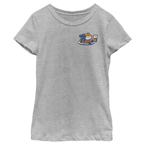 Girl's Fortnite Small Meowscles Pancakes  Graphic Tee