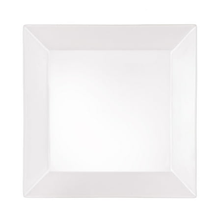 Set De 24 Platos Bajos Cuadrados Blancos 18 Cm Star