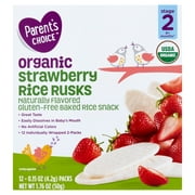 Parents Choice Pc Organic Strawberry Rice Rusk