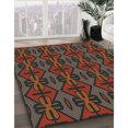 thumbnail image 3 of Ahgly Company Machine Washable Indoor Square Transitional Brown Area Rugs, 7' Square, 3 of 7