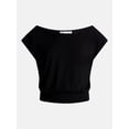 thumbnail image 5 of No Boundaries Asymmetrical Top with Banded Bottom, Women's XXS-XXL, 5 of 5