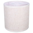 thumbnail image 1 of HONMEET 1 Pc Lampshade Round White Linen Lamp Shade Indoor Lighting, 1 of 6