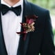 thumbnail image 2 of Broches y ramilletes de baya de cala para novias y novios Vino rojo, 2 of 6