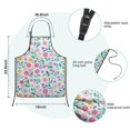 thumbnail image 7 of Pioneer Flower Floral Print Pattern Kids Aprons for Girls and Boys,Adjustable Neck Strap Toddler Aprons for Kids Cooking Baking, 7 of 7