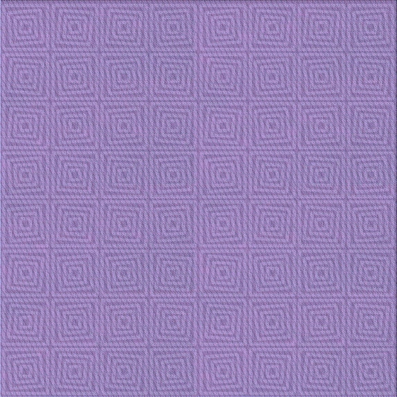 Ahgly Company Indoor Square Patterned Purple Mimosa Purple Area Rugs, 5' Square