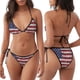 thumbnail image 3 of Balery America Flag Glitter Pijama Estampado Bikini de Dos Piezas para Mujer - Conjunto de Bikini Ajustable Sexy y Cómodo para Playa, 3 of 6