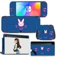 thumbnail image 4 of KIPLINK Nintendo Switch OLED Skin Decal – Full Body Vinyl Cover, Anti-Scratch, Bubble-Free Installation, Blue Flame & Creative Designs, 4 of 32