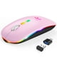 thumbnail image 1 of Ratón inalámbrico HOTLIFE LED Slim Recargable Bluetooth Rosa, 1 of 7