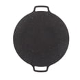 thumbnail image 3 of Round BBQ Grill Griddle, BBQ Grill Griddle Pan Round BBQ Grill Pan Iron Silicate Mineral Stone Coating Portable Practical Non Stick Round BBQ Grill Pan Multi Purpose for Camping, 3 of 8