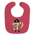 thumbnail image 1 of Caroline's Treasures BB8973BIB Pirate Monkey Bavoir Rouge pour Bébé, 1 of 3