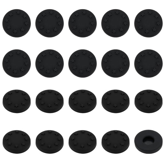 20Pcs Black Button Covers