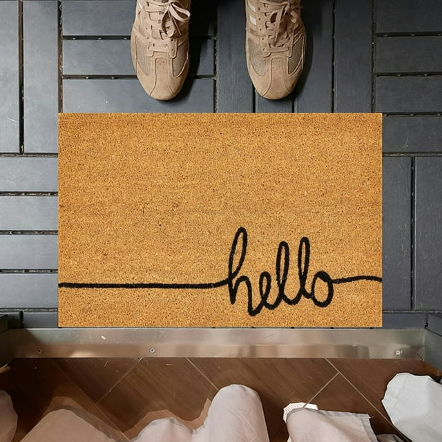 Carpet 2 Doormat for Entrance — Farmhouse Style Indoor Floor Mat Non Visual Door Rug for Home Décor Holiday Friendly Welcome Mat