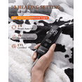thumbnail image 3 of GARVEE Heated Electric Blanket,50"x60" Cow Print Fast Heating Throw Blankets with LCD Controller,10 Heat Settings&1-9H Timer Auto Shut Off,Black White, 3 of 10