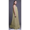 thumbnail image 4 of Bimba Beige Artistique Fleur Bretelles Spaghetti Nuisette pour Femmes Chemise de Nuit pour Dames Tenue de Nuit Robe de Sommeil d'Allaitement XXX-Large, 4 of 5