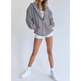 thumbnail image 3 of Sudadera con Capucha con Cierre PRETTYGARDEN 2025 Gris Oscuro Talla L, 3 of 5