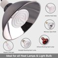 thumbnail image 6 of Aiicioo Reptile Heating Lampshade High Temperature Aluminum Reptile Light Fixture 8.5 inch Ceramic Heat Lamp Dome UVB Pet Lamp Holder, 6 of 8