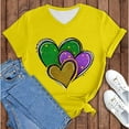 thumbnail image 2 of JJHGVB Baggy Sweatshirt for Women Basic Tops for Women Pullover Sweatshirts for Women Womens Short Sleeve Tops Mardi Gras Outfit Womens Mardi Gras Outfit Mardi Gras Sequin Top Khaki 2XL, 2 of 5
