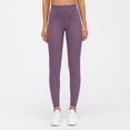 thumbnail image 4 of GEWSEY High Waisted Lounge Legging 25" - Buttery Soft Workout Yoga Pants for Women (Purple, M), 4 of 6