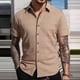thumbnail image 1 of Ceisia Men's Gradient Printed Casual Elastic Sports Round Neck Activewear Top Gift, 1 of 7