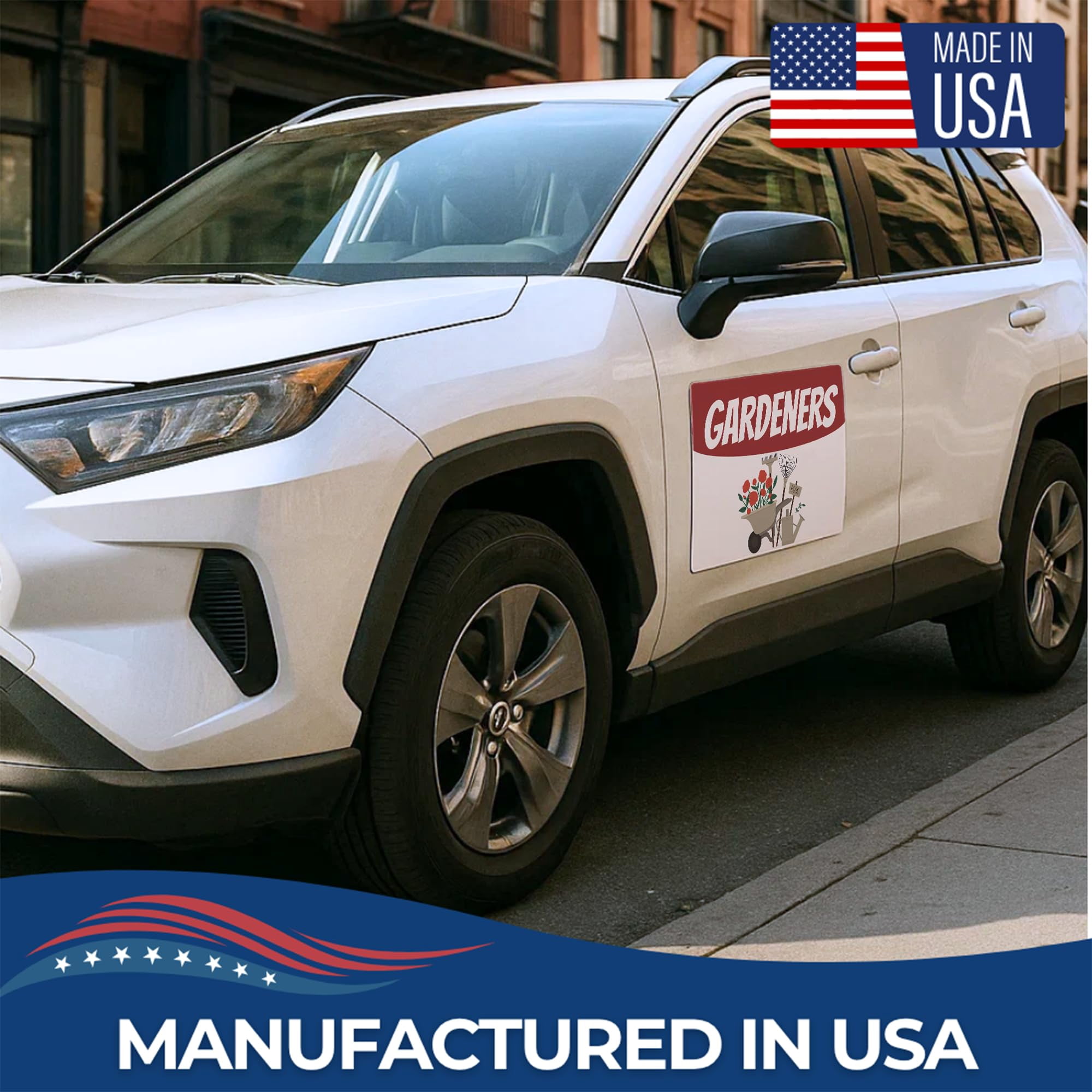 Gardners Car Magnet Sign by DC | Flexible Car Magnetic Sheets with Adhesive Backing | 12"x24" Bumper Magnet Sticker for Vehicles, Trucks & Business Advertising Signs | 2 PC | Made in USA