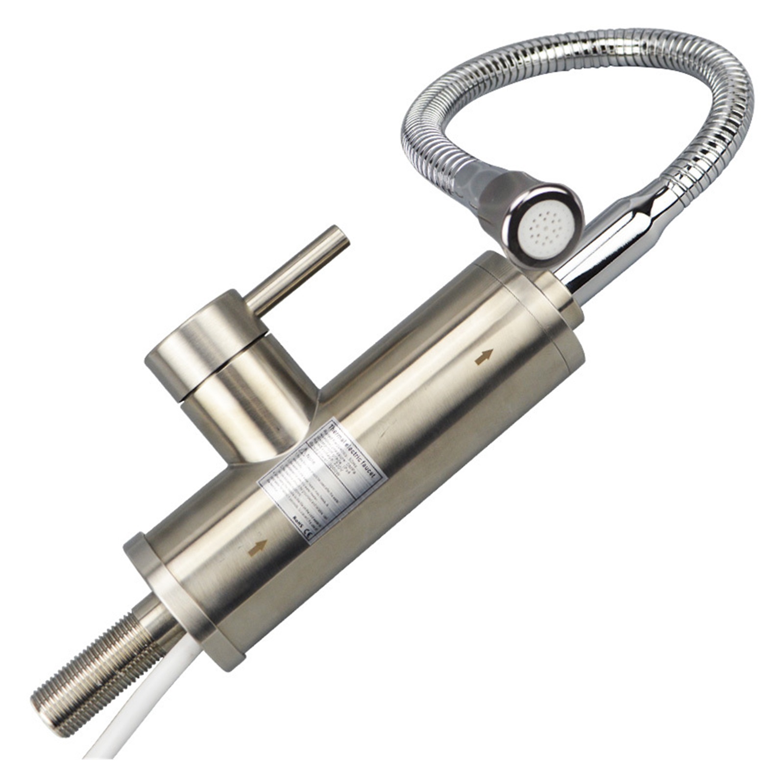 Stainless Steel Water Heater Faucet Kitchen Electric Water Heating Tap Instant Hot Faucet Heaters ,Easy to Install
