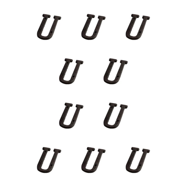 Advancent Letras de metal Números de casa Decoración de puerta fácil de instalar No es fácil de desvanecer Amplia aplicación B17--U B17--U 10Conjunto