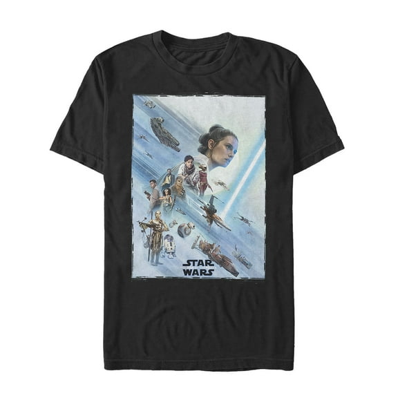 Men's Star Wars: The Rise of Skywalker Rey Poster Graphic Tee Black Large