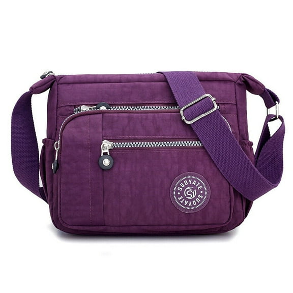 US Women's Multi Pocket Crossbody Shoulder Bag Casual Travel Handbag Waterproof