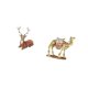 thumbnail image 5 of Figuras de renos,Figuras de reno,alce,ciervo,estatua,decoración del hogar,Figura de escritorio,Figura de camello,decoración moderna,regalo de inauguración de la casa,Estatua de animal de, 5 of 8