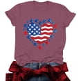 thumbnail image 6 of Women 4th of July Patriotic Shirt American Flag Independence Day Tee Summer Shirt, 6 of 6