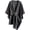 Dark Gray, variant on Fleece Drape Shawl for Women, Pull-Through Fleece Wrap with Loop Tab, Soft Cozy Shoulder Shawl, Stay-Put Drape Wrap for Everyday Wear