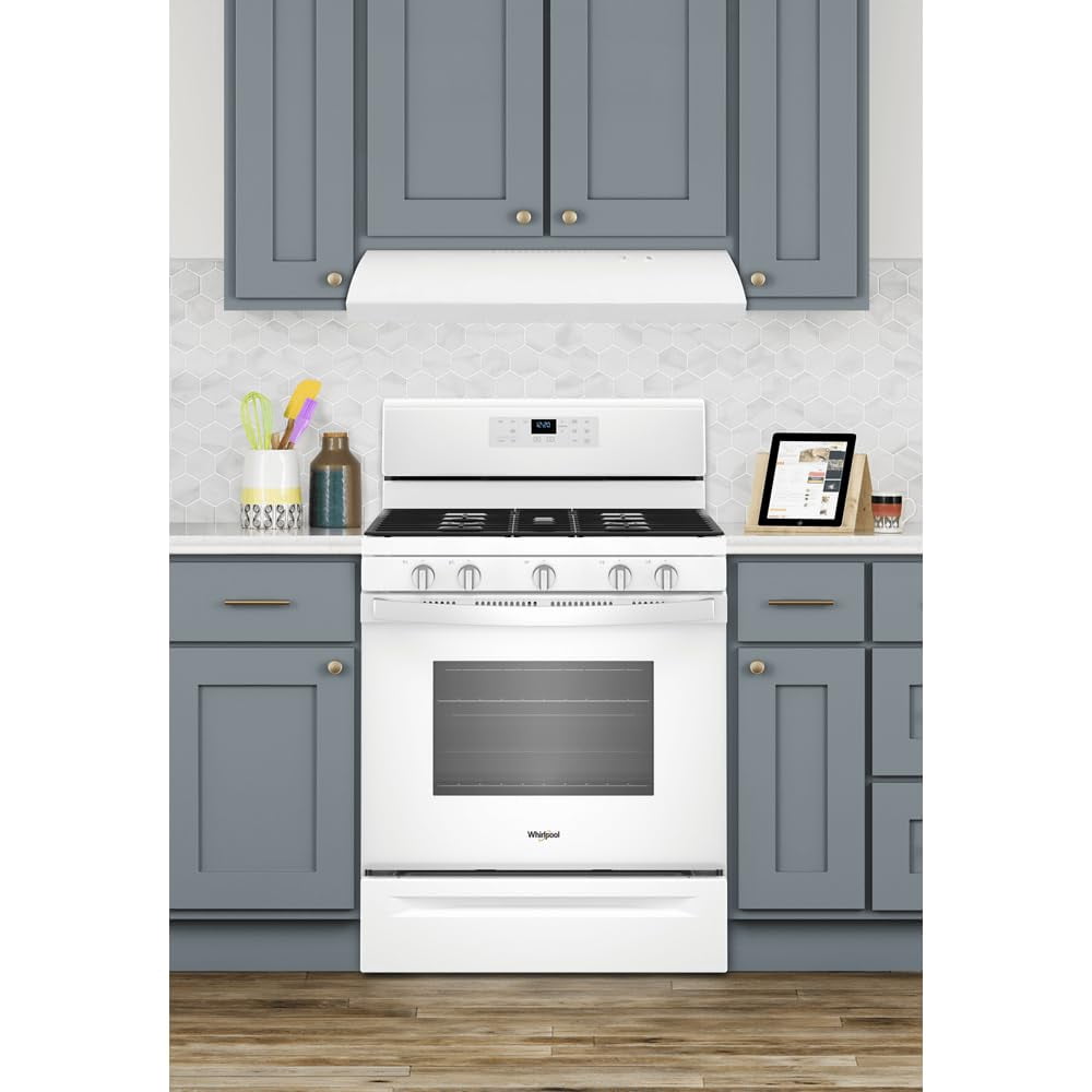 WHIRLPOOL GIDDS-1029935 30" 2-Speed Built-In Range Hood With Vent, White, 190 Cfm, 120V