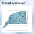 thumbnail image 5 of Cauagu Turtle Pattern 1 Pcs Working Caps,Adjustable Working Hats Elastic Scrub Hats Nurse Scrub Cap Nurse Hats Elastic Tie Back Hats Unisex,One Size, 5 of 7