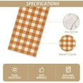 thumbnail image 2 of Watercolor Orange White Buffalo Check Plaid Table Runner Gingham Tablecloth Farmhouse Spring Summer Fall Home Kitchen Table Decorations-13×90'''', 2 of 6