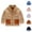 Khaki, variant on Boys Winter Coat Parka Jacket Zip Up Fleece Jacket with Pockets Warm Outwear Boys Girls Stand-Up Collar Cute Tops Size 1T-10, Navy